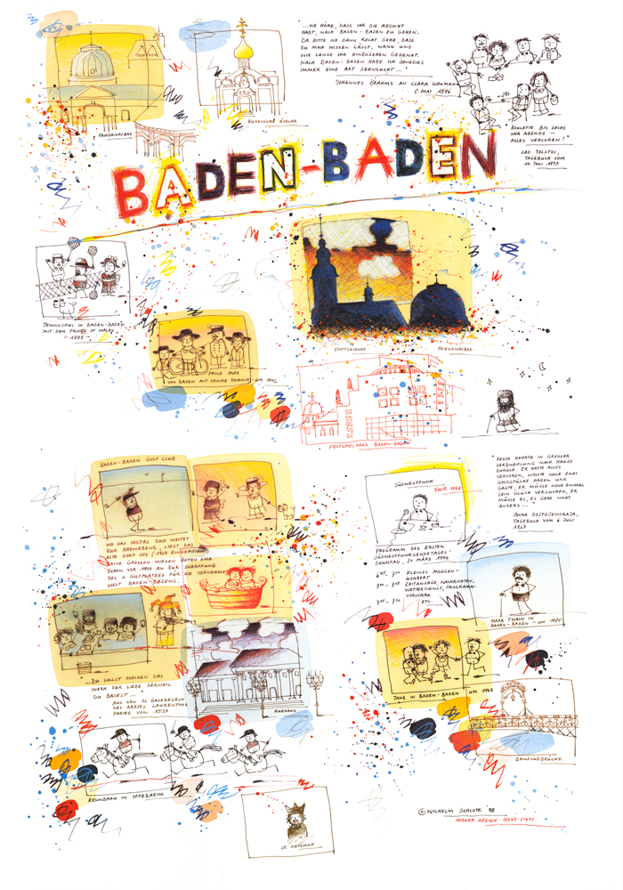 Kunstdruck Baden Baden